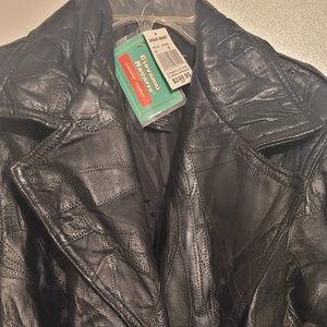 Woman's Genuine Leather Coat - Brand New - Retail